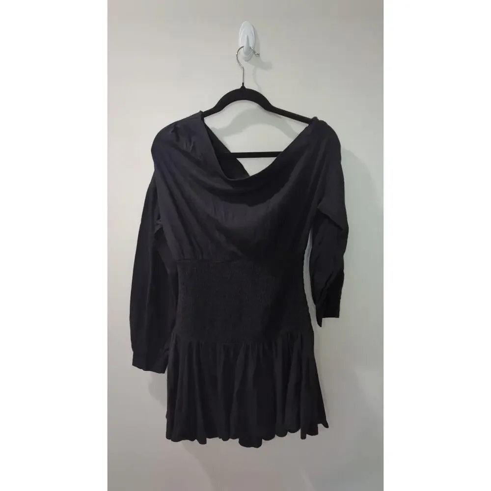 Free People Scorching Hot Black Mini Dress NWT - Picture 6 of 6